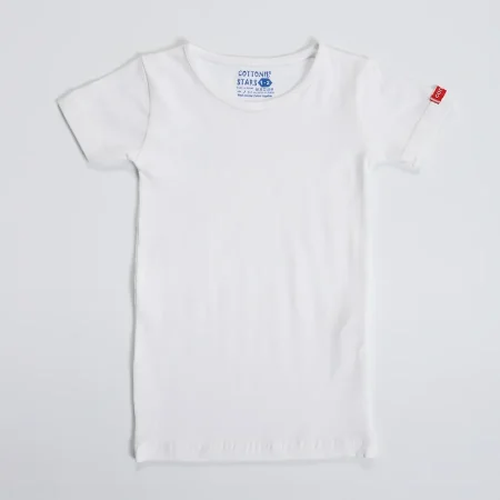 نصف كم استريتش اولادي - ابيض