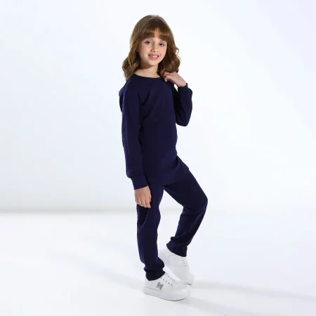 طقم دفاية بناتي انترلوك وبرة داخلية